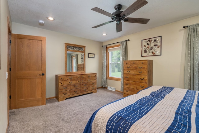 N8343 Mcwain Dr, Holland Twp, WI 54636 - bedroom with carpet, recessed lighting, and ceiling fan