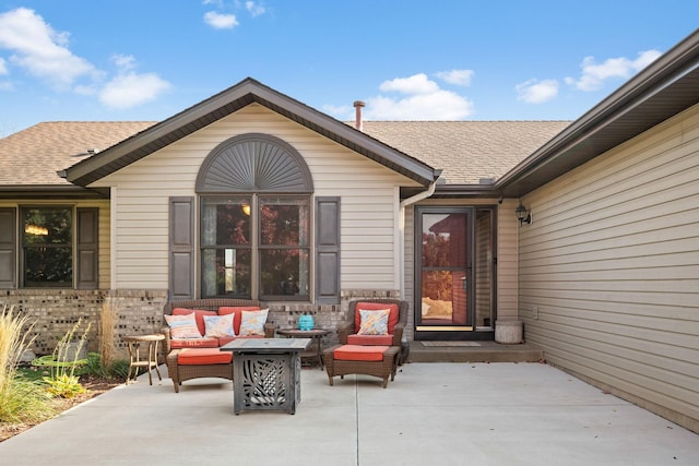 20604 Jasmine Path, Lakeville, MN 55044 - view of patio featuring an outdoor hangout area