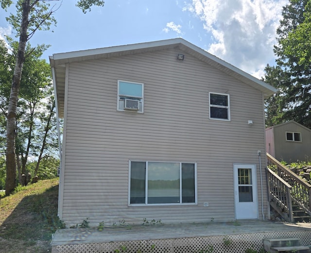 44250 Posterity Beach Ln, Waubun, MN 56589 - back of property featuring a deck