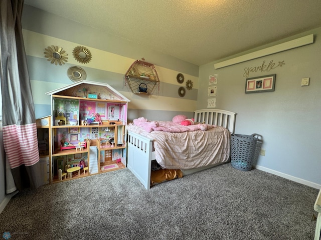 418 4th Ave W, Lisbon, ND 58054 - carpeted bedroom with a textured ceiling and baseboards