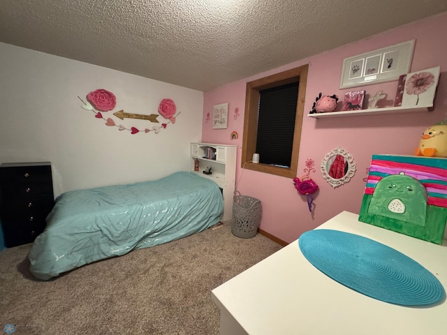 418 4th Ave W, Lisbon, ND 58054 - bedroom featuring carpet and a textured ceiling