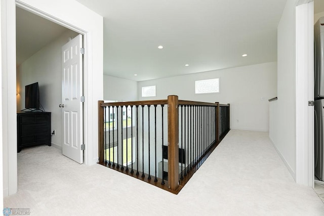 7328 Aquiline Dr S, Fargo, ND 58104 - corridor featuring carpet flooring and recessed lighting