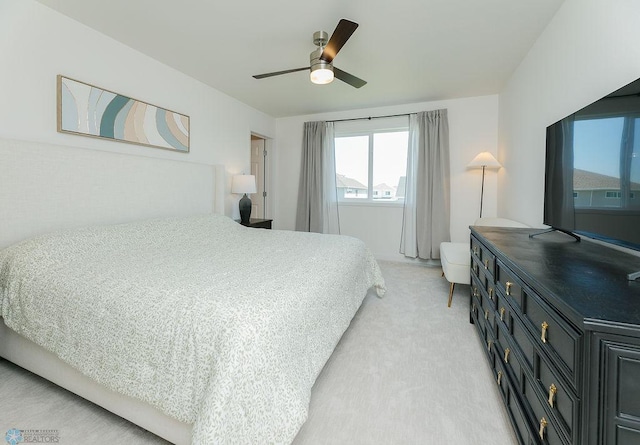 7328 Aquiline Dr S, Fargo, ND 58104 - bedroom featuring light carpet and a ceiling fan