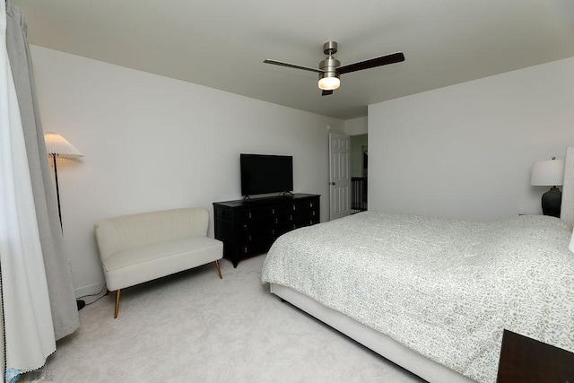 7328 Aquiline Dr S, Fargo, ND 58104 - bedroom featuring light carpet and a ceiling fan