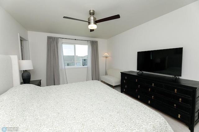 7328 Aquiline Dr S, Fargo, ND 58104 - bedroom with light colored carpet and a ceiling fan