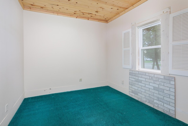 196 Beaulieu St W, Motley, MN 56466 - carpeted spare room with wood ceiling and baseboards