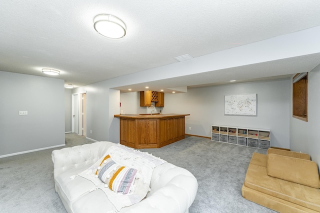 5520 25th Ave NW, Rochester, MN 55901 - living room featuring light carpet and bar