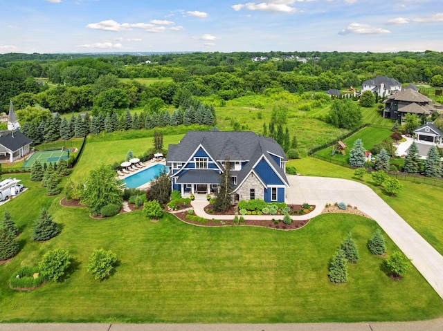 7568 Glen Alcove, Woodbury, MN 55129 - view from above of property featuring a pool