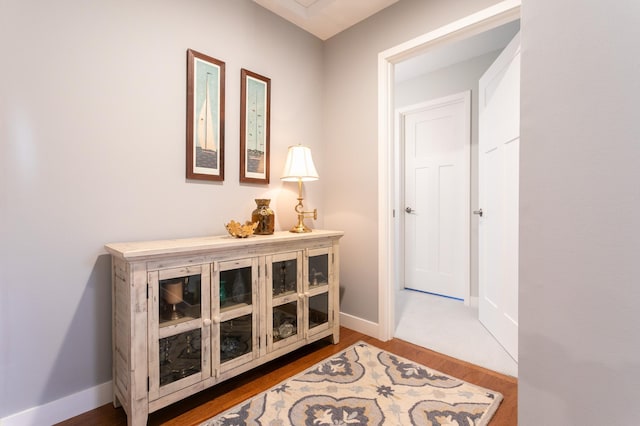 6045 Galpin Lake Rd, Shorewood, MN 55331 - hall featuring wood finished floors