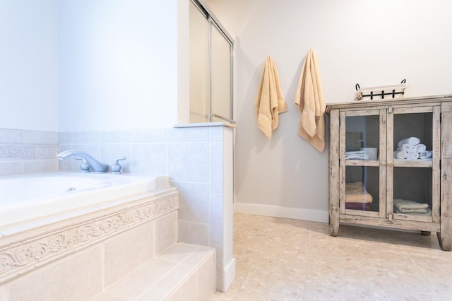 6045 Galpin Lake Rd, Shorewood, MN 55331 - full bath with a bath and baseboards