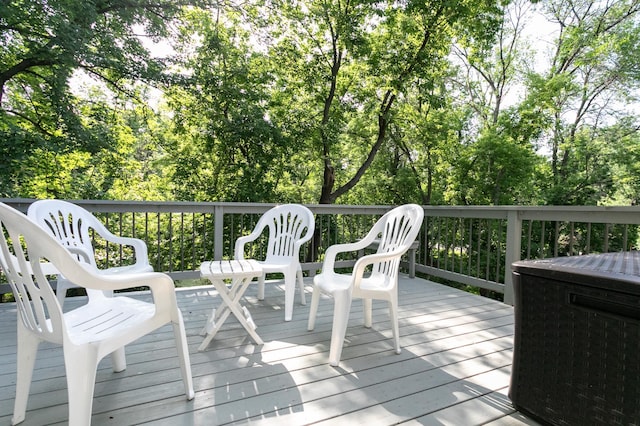 6045 Galpin Lake Rd, Shorewood, MN 55331 - view of wooden deck