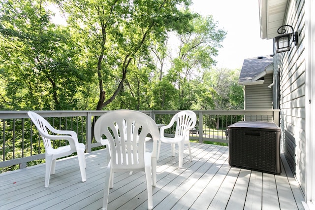 6045 Galpin Lake Rd, Shorewood, MN 55331 - view of wooden deck