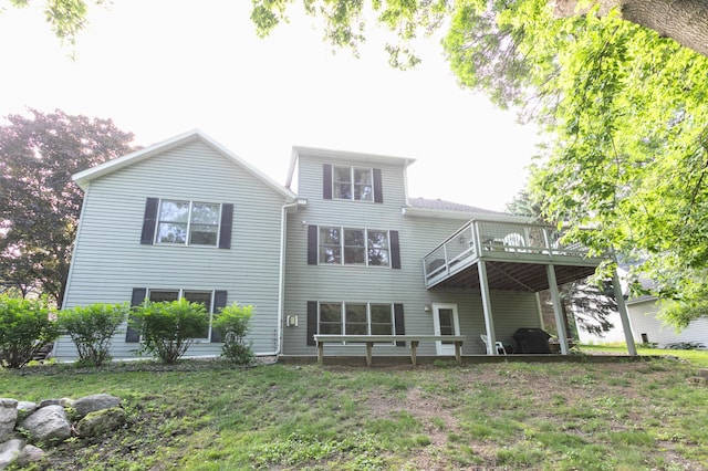 6045 Galpin Lake Rd, Shorewood, MN 55331 - rear view of property with a deck