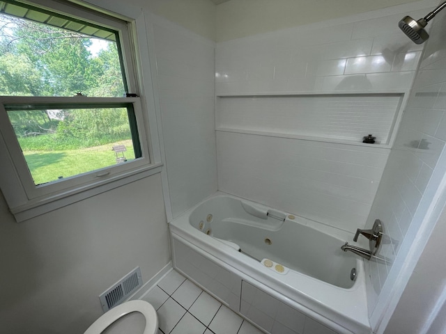 2325 Crosstown Blvd NE, Ham Lake, MN 55304 - full bathroom with plenty of natural light, tile patterned flooring, and a combined bath / shower with jetted tub