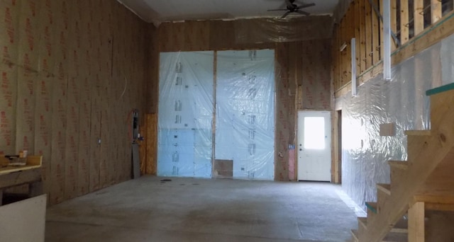 21057 US Highway 2, Grand Rapids, MN 55744 - miscellaneous room with stairs and ceiling fan