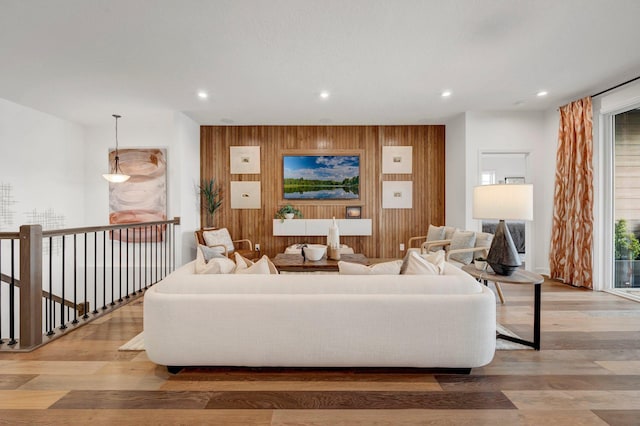 4578 Woodland Cove Pkwy, Minnetrista, MN 55331 - living area featuring recessed lighting and wood finished floors