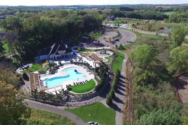4578 Woodland Cove Pkwy, Minnetrista, MN 55331 - aerial view of a pool area