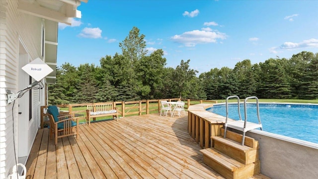 21038 Lace Ave, Hutchinson, MN 55350 - swimming pool with a deck and outdoor dining space