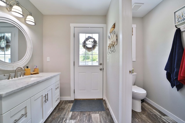 10032 Long Lake Rd, Brainerd, MN 56401 - bathroom with vanity and wood finished floors