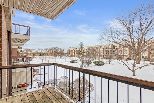 2801 Flag Ave N Unit 203, New Hope, MN 55427 - view of snow covered back of property