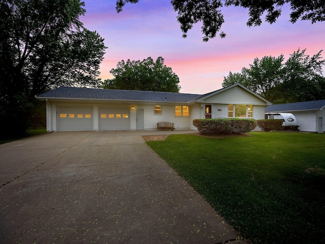 3945 8th Ave NW, Anoka, MN 55303 - ranch-style house with an attached garage, a front yard, and concrete driveway