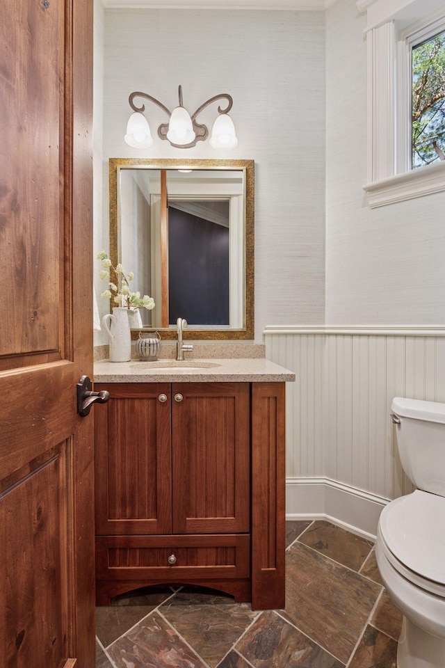 849 Brown Rd N, Orono, MN 55356 - bathroom featuring vanity and wainscoting