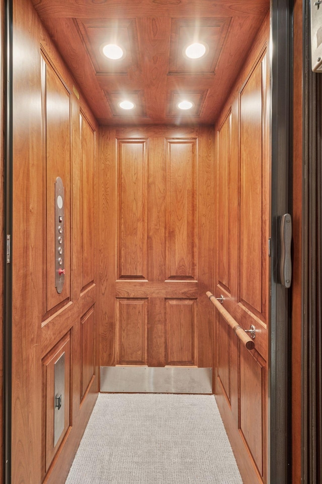 849 Brown Rd N, Orono, MN 55356 - elevator with wood walls