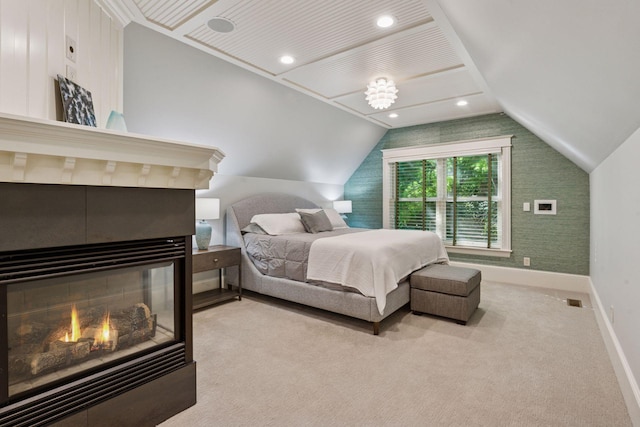 849 Brown Rd N, Orono, MN 55356 - carpeted bedroom featuring baseboards and lofted ceiling