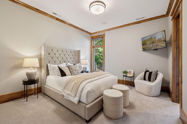 849 Brown Rd N, Orono, MN 55356 - carpeted bedroom with crown molding and baseboards