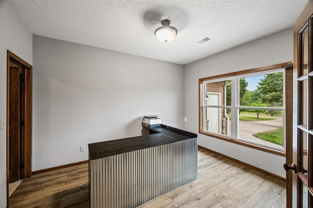 2801 263rd Ave NE, Isanti, MN 55040 - unfurnished office with wood finished floors and a textured ceiling