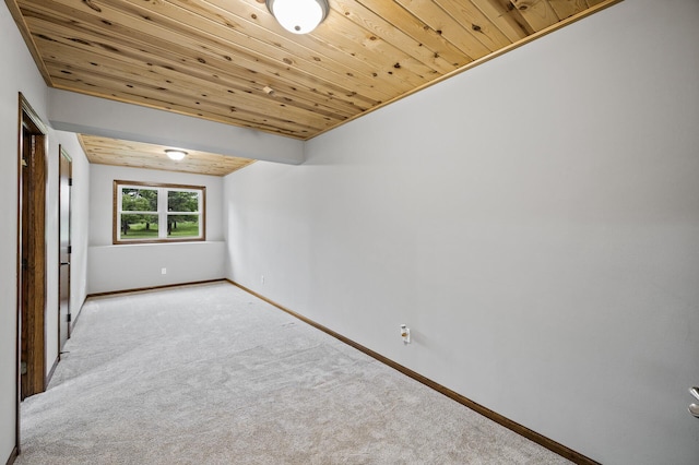 2801 263rd Ave NE, Isanti, MN 55040 - unfurnished room featuring wooden ceiling and carpet flooring