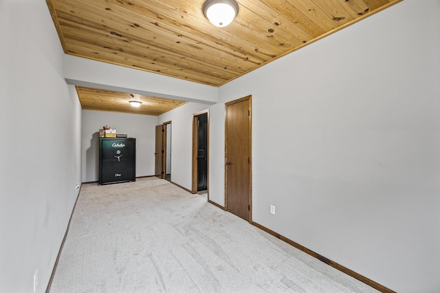 2801 263rd Ave NE, Isanti, MN 55040 - unfurnished room featuring wood ceiling and light carpet