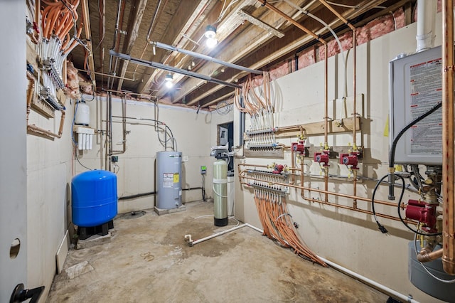 2801 263rd Ave NE, Isanti, MN 55040 - utility room with water heater and a central vacuum unit