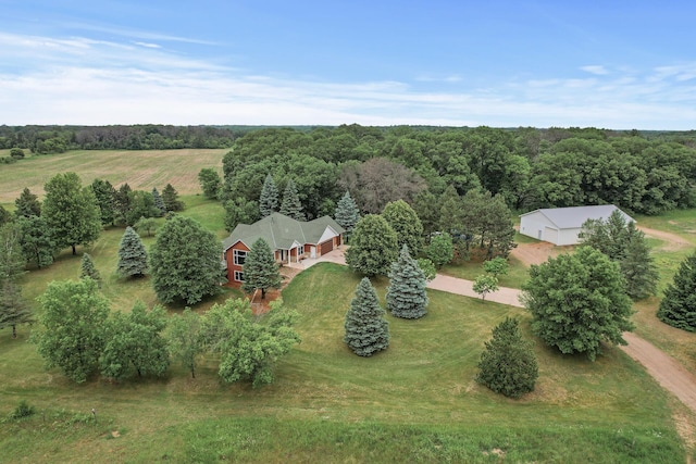 2801 263rd Ave NE, Isanti, MN 55040 - aerial view of property and surrounding area featuring a forest