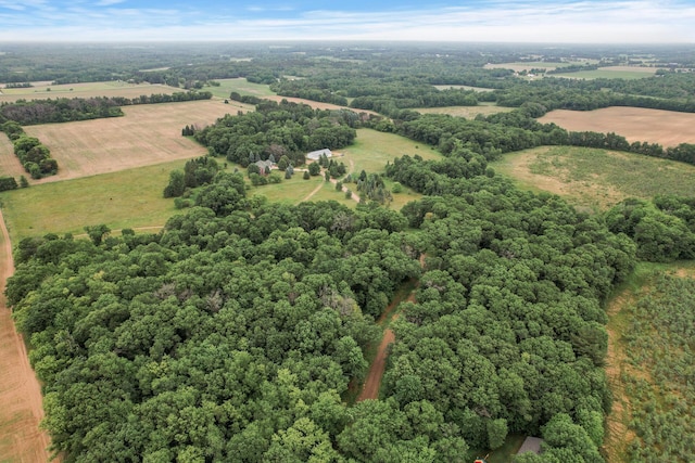 2801 263rd Ave NE, Isanti, MN 55040 - aerial view of sparsely populated area featuring a heavily wooded area