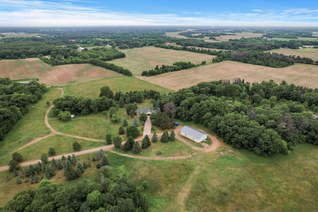 2801 263rd Ave NE, Isanti, MN 55040 - aerial overview of property's location with rural landscape