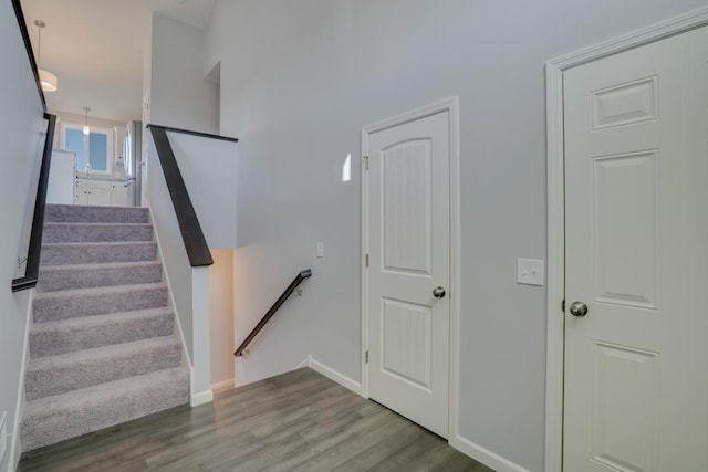 19916 English Ln N, Forest Lake, MN 55025 - staircase featuring wood finished floors and baseboards
