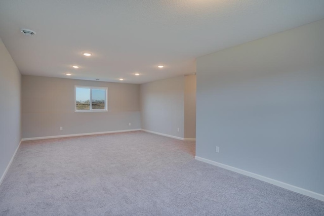 19916 English Ln N, Forest Lake, MN 55025 - empty room with light colored carpet, a smoke detector, and recessed lighting
