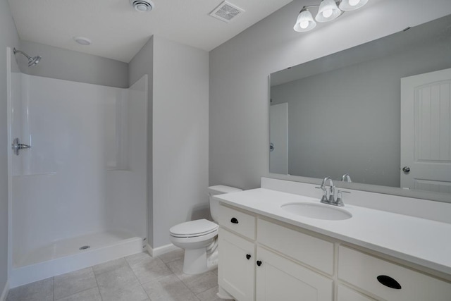 19916 English Ln N, Forest Lake, MN 55025 - bathroom with a shower, vanity, and tile patterned flooring