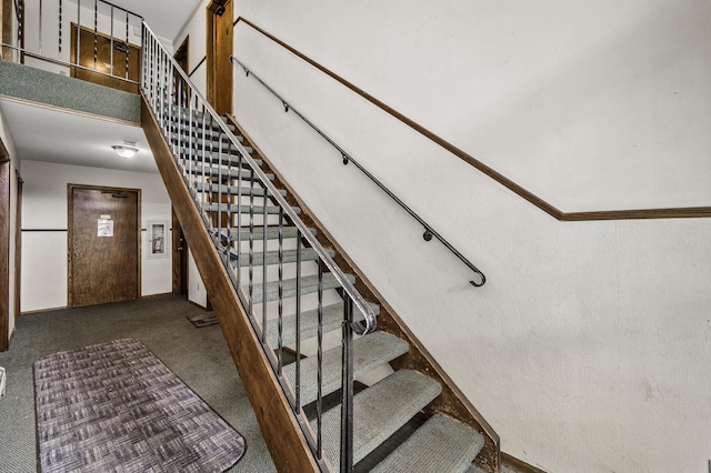 814 9th Ave S Unit 5, Hopkins, MN 55343 - staircase with carpet floors