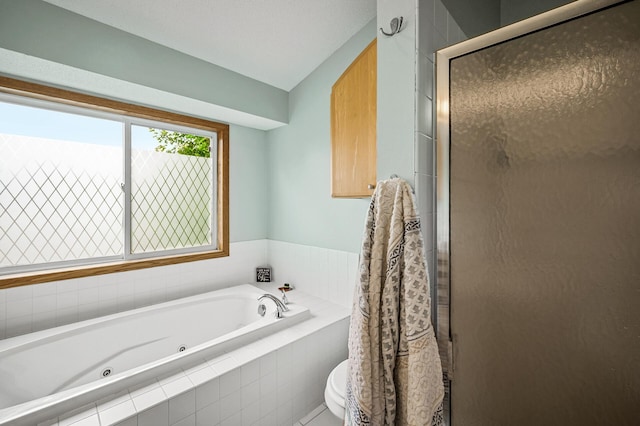 121 Arbor St, Northfield, MN 55057 - bathroom with a jetted tub and an enclosed shower