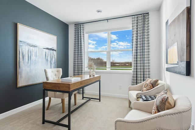 15165 Quince St NW, Andover, MN 55304 - office area with light colored carpet and baseboards
