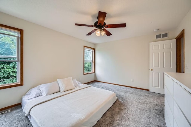 6788 Carlisle Curv, Shakopee, MN 55379 - bedroom featuring multiple windows, light colored carpet, and a ceiling fan