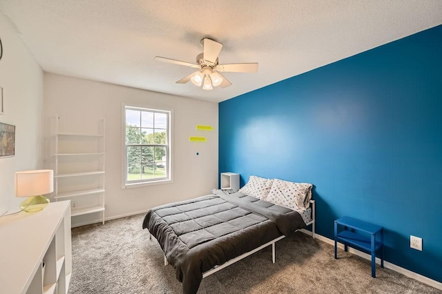 6788 Carlisle Curv, Shakopee, MN 55379 - bedroom featuring carpet flooring, ceiling fan, and a textured ceiling