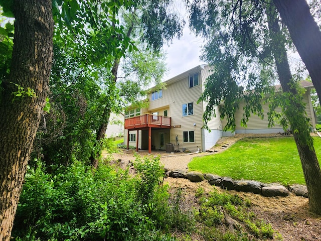 10902 Eagle Lake Blvd, Maple Grove, MN 55369 - back of house featuring a yard and a wooden deck