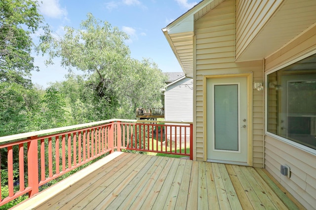 10902 Eagle Lake Blvd, Maple Grove, MN 55369 - view of wooden terrace