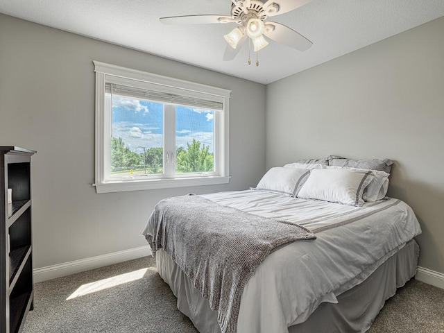 6937 94th St S, Cottage Grove, MN 55016 - carpeted bedroom featuring baseboards and ceiling fan
