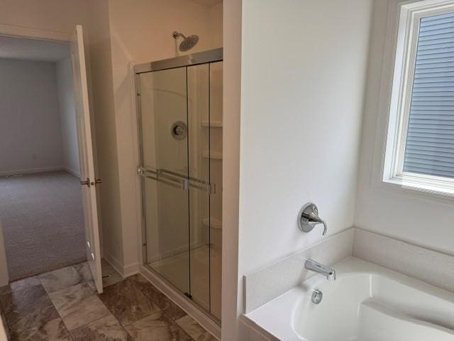7200 Auburn Ln, Inver Grove Heights, MN 55077 - full bath featuring a shower stall and a garden tub