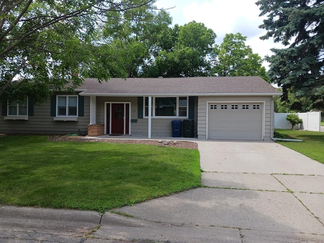 1235 Mitchell Pl, Fergus Falls, MN 56537 - ranch-style house featuring a garage and concrete driveway