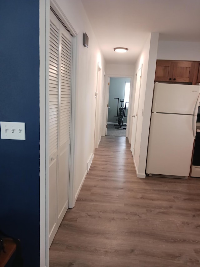 1235 Mitchell Pl, Fergus Falls, MN 56537 - hallway featuring wood finished floors
